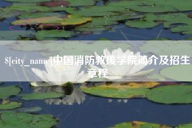 玉树中国消防救援学院简介及招生章程