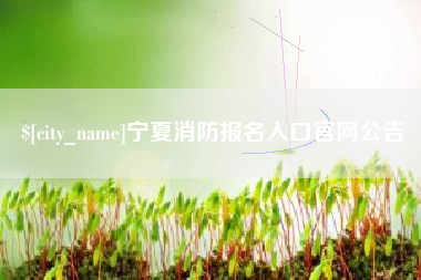 玉树宁夏消防报名入口官网公告