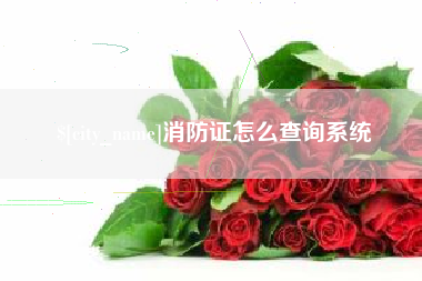 玉树消防证怎么查询系统