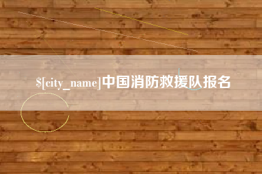 玉树中国消防救援队报名