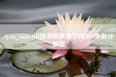 玉树中国消防救援学院2019录取分数线