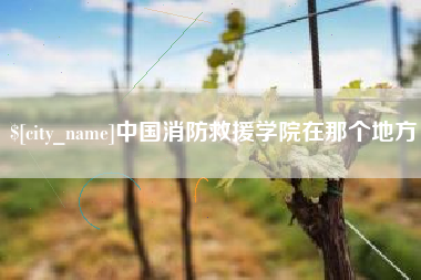 玉树中国消防救援学院在那个地方