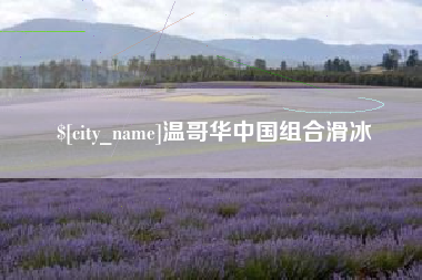 玉树温哥华中国组合滑冰