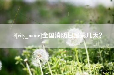 玉树全国消防日是第几天？
