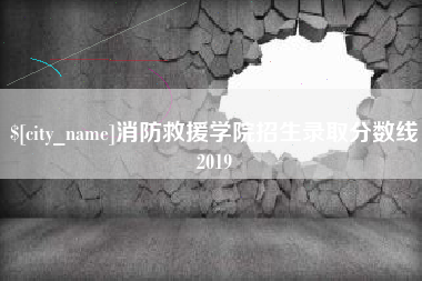 玉树消防救援学院招生录取分数线2019