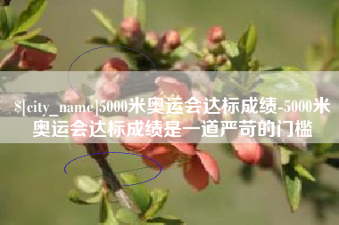 玉树5000米奥运会达标成绩-5000米奥运会达标成绩是一道严苛的门槛