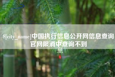玉树中国执行信息公开网信息查询官网限消中查询不到