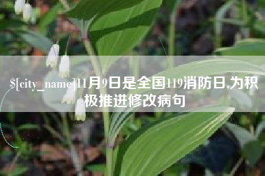 玉树11月9日是全国119消防日,为积极推进修改病句