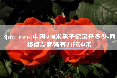 玉树中国5000米男子记录是多少-向终点发起强有力的冲击