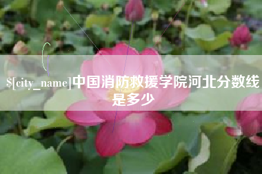 玉树中国消防救援学院河北分数线是多少