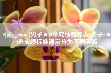 玉树男子5000米成绩对照表-男子5000米成绩标准通常分为不同等级