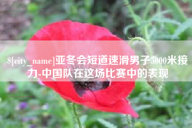玉树亚冬会短道速滑男子5000米接力-中国队在这场比赛中的表现
