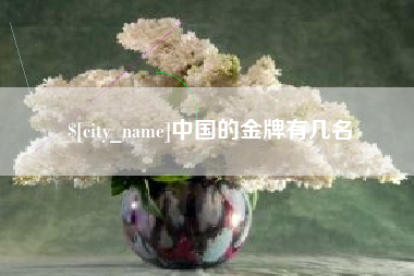 玉树中国的金牌有几名