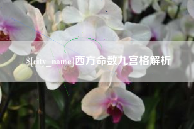 玉树西方命数九宫格解析