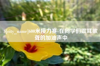 玉树600米接力赛-在同学们震耳欲聋的加油声中