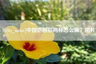玉树中国地图指向标怎么画？图片