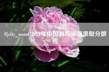 玉树2021年中国消防学院录取分数线