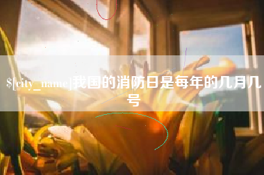 玉树我国的消防日是每年的几月几号