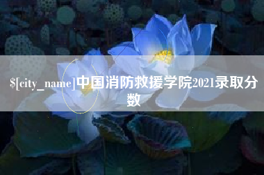 玉树中国消防救援学院2021录取分数