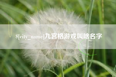 玉树九宫格游戏叫啥名字