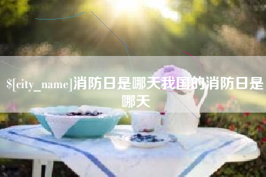 玉树消防日是哪天我国的消防日是哪天