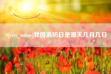 玉树我国消防日是哪天几月几日