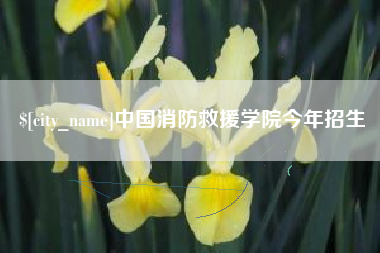 玉树中国消防救援学院今年招生