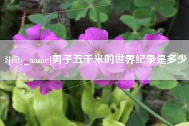 玉树男子五千米的世界纪录是多少