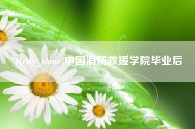 玉树中国消防救援学院毕业后