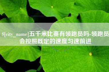 玉树五千米比赛有领跑员吗-领跑员会按照既定的速度匀速前进
