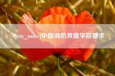 玉树中国消防救援学院要求