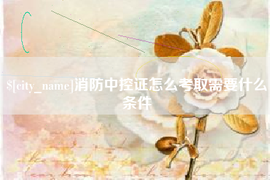 玉树消防中控证怎么考取需要什么条件