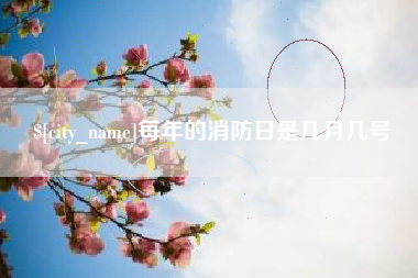 玉树每年的消防日是几月几号