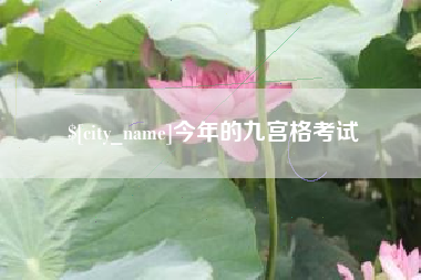 玉树今年的九宫格考试