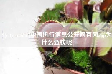 玉树中国执行信息公开网官网app为什么要钱呢