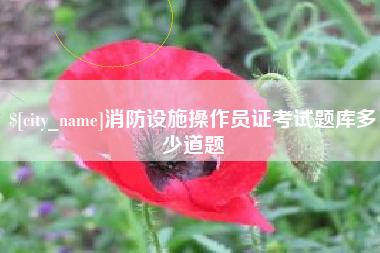 玉树消防设施操作员证考试题库多少道题