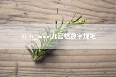 玉树九宫格数字规矩