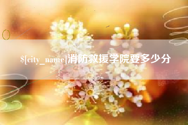 玉树消防救援学院要多少分