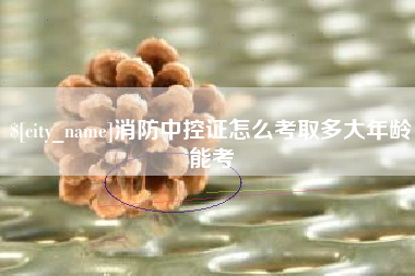 玉树消防中控证怎么考取多大年龄能考